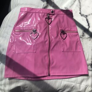 Pink Latex Skirt